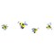 Bees Wall Stencil | 2322 by Designer Stencils | Animal & Nature Stencils | Reusable Art Craft Stencils for Painting on Walls, Canvas, Wood | Reusable Plastic Paint Stencil for Home Makeover | Easy to Use & Clean Art Stencil